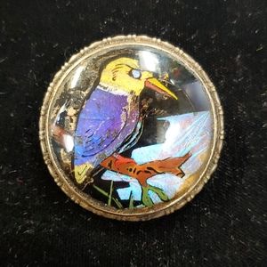 Early silver Kingfisher Butterfly King Brooc SP3 4